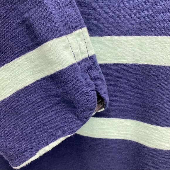 J. Crew Navy & Light Teal Shirttail Dress size Small - Picture 7 of 8